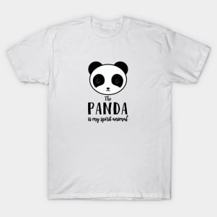 The panda is my spirit animal Type Illustration T-Shirt